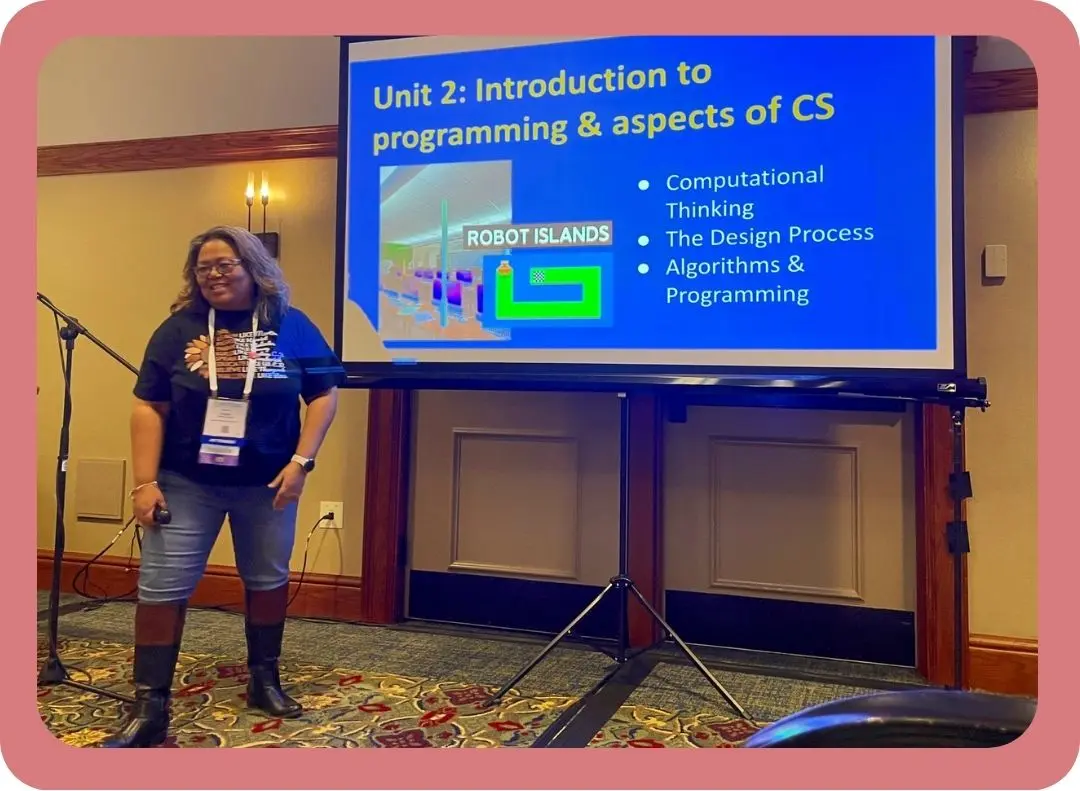 Sandy Hartman presenting at PETE&C 24