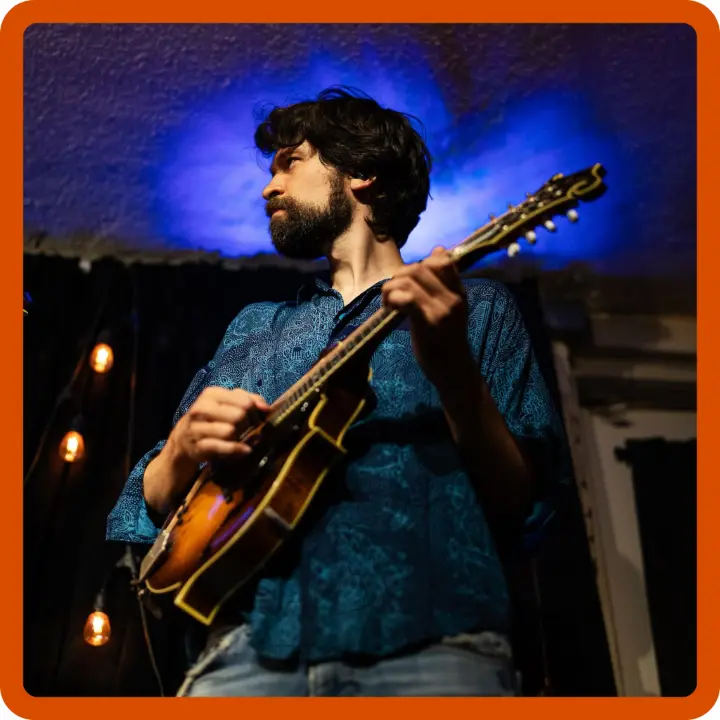 Bryce and the mandolin