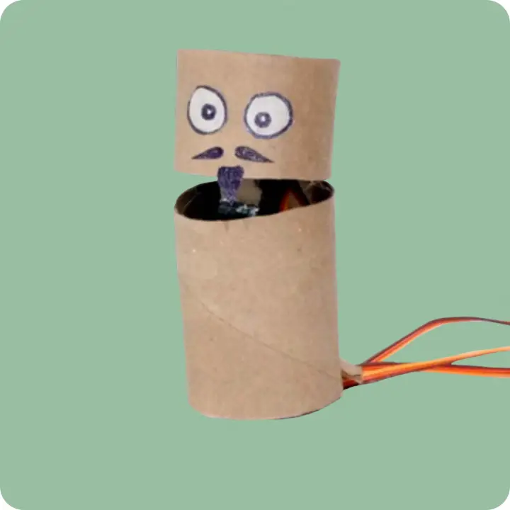 Robot Romeo toilet paper tube robot
