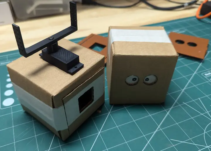 Mock servo assembly installed in body box